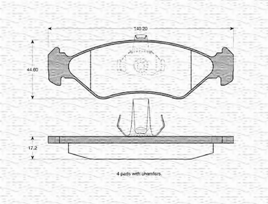 Magneti Marelli 363702160991 - Jarrupala, levyjarru inparts.fi