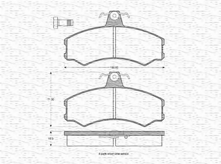 Magneti Marelli 363702160940 - Jarrupala, levyjarru inparts.fi