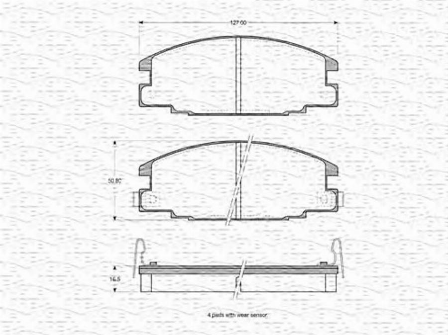 Magneti Marelli 363702160952 - Jarrupala, levyjarru inparts.fi