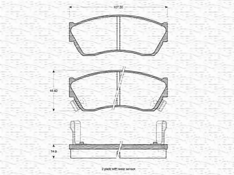 Magneti Marelli 363702160964 - Jarrupala, levyjarru inparts.fi