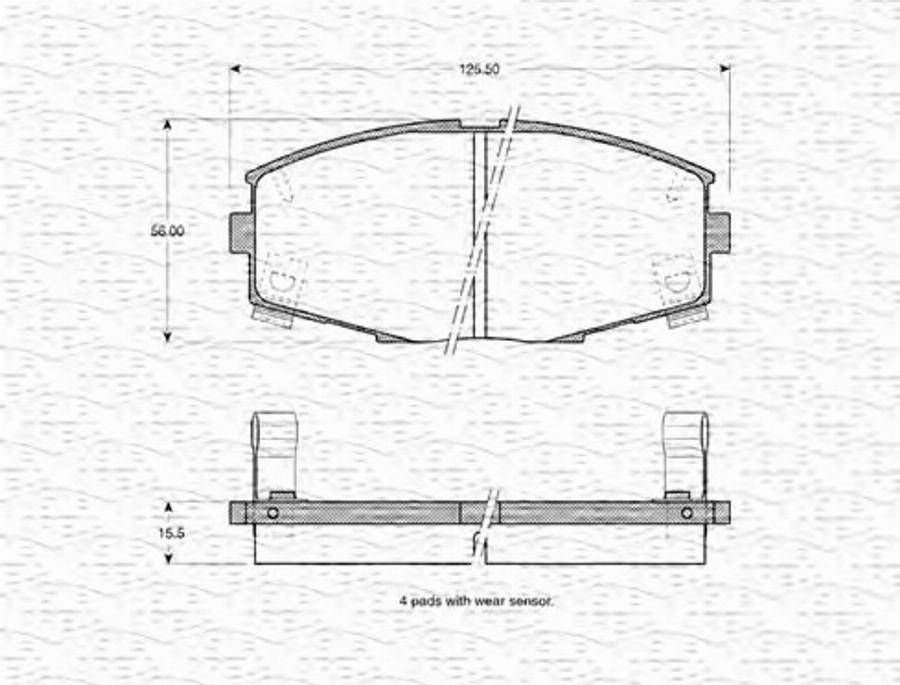 Magneti Marelli 363702160961 - Jarrupala, levyjarru inparts.fi