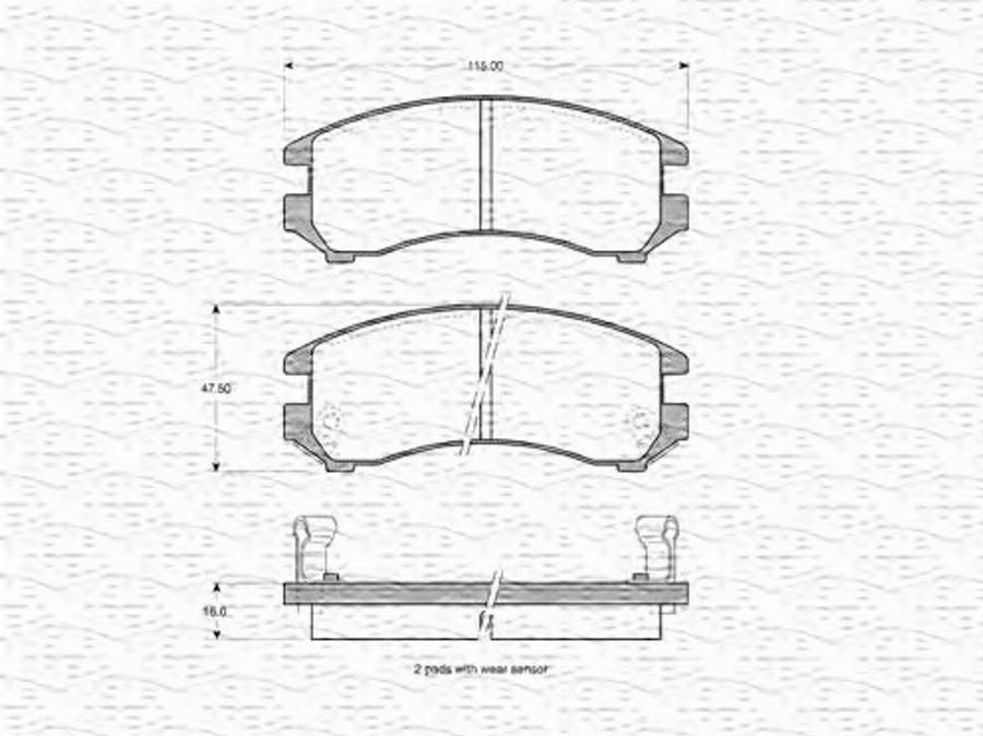 Magneti Marelli 363702160963 - Jarrupala, levyjarru inparts.fi