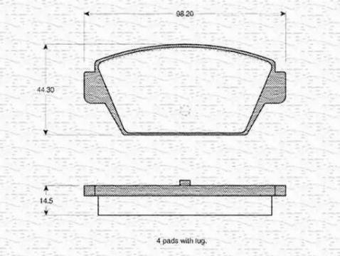 Magneti Marelli 363702160988 - Jarrupala, levyjarru inparts.fi