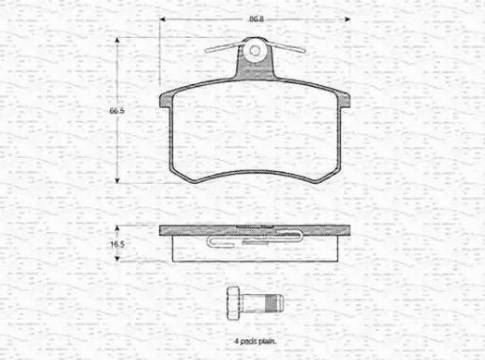 Magneti Marelli 363702160925 - Jarrupala, levyjarru inparts.fi