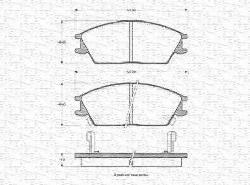 Magneti Marelli 363702160972 - Jarrupala, levyjarru inparts.fi