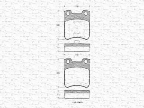 Magneti Marelli 430216170443 - Jarrupala, levyjarru inparts.fi