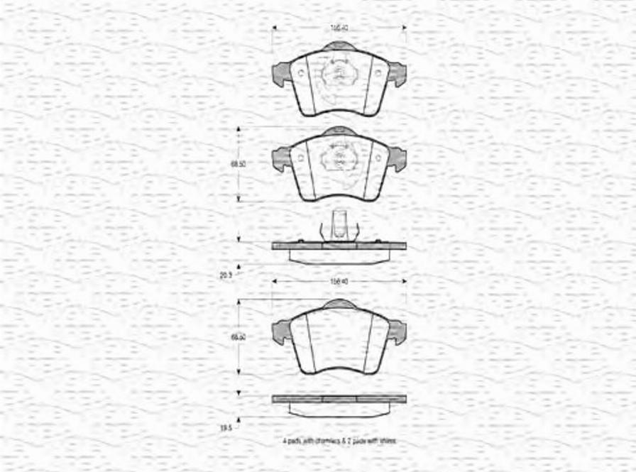 Magneti Marelli 363702160419 - Jarrupala, levyjarru inparts.fi