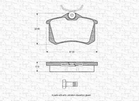 Magneti Marelli 363702160413 - Jarrupala, levyjarru inparts.fi