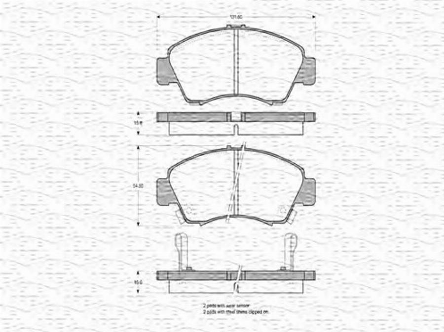 Magneti Marelli 363702160599 - Jarrupala, levyjarru inparts.fi