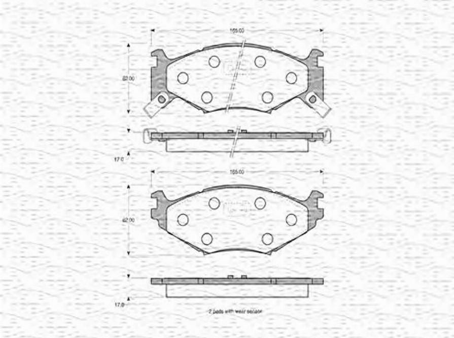 Magneti Marelli 363702160592 - Jarrupala, levyjarru inparts.fi