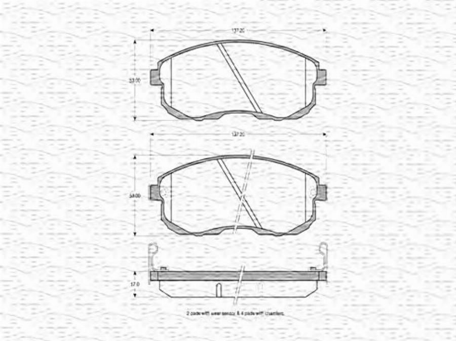 Magneti Marelli 363702160501 - Jarrupala, levyjarru inparts.fi