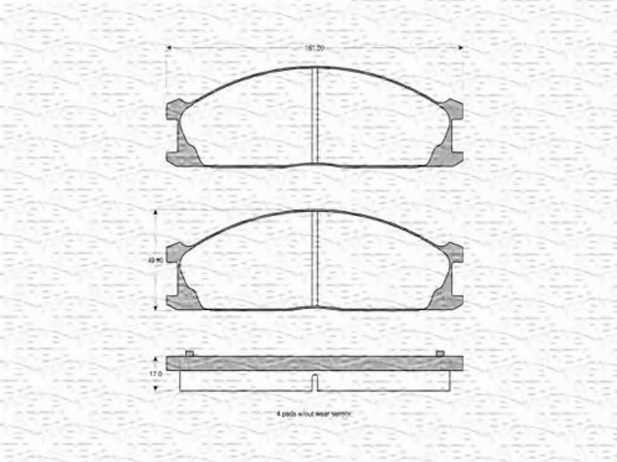 Magneti Marelli 363702160515 - Jarrupala, levyjarru inparts.fi