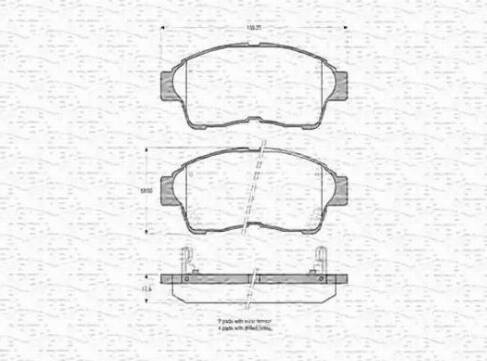 Magneti Marelli 363702160584 - Jarrupala, levyjarru inparts.fi