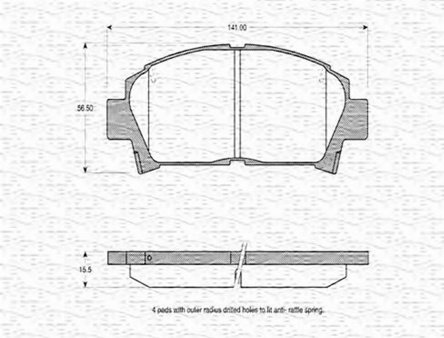 Magneti Marelli 363702160586 - Jarrupala, levyjarru inparts.fi