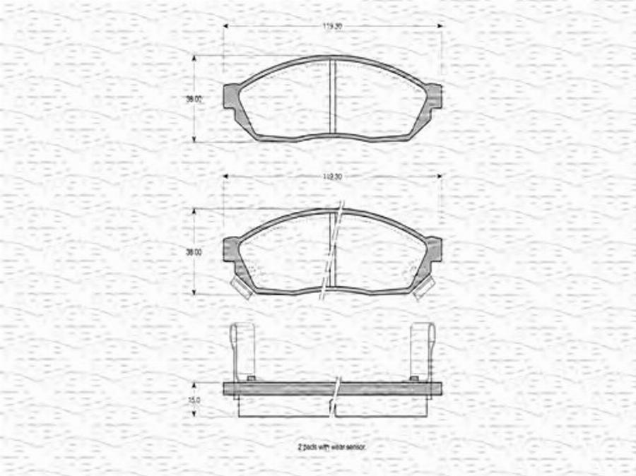 Magneti Marelli 363702160531 - Jarrupala, levyjarru inparts.fi