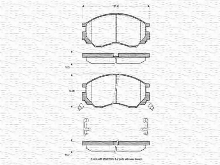 Magneti Marelli 363702160645 - Jarrupala, levyjarru inparts.fi