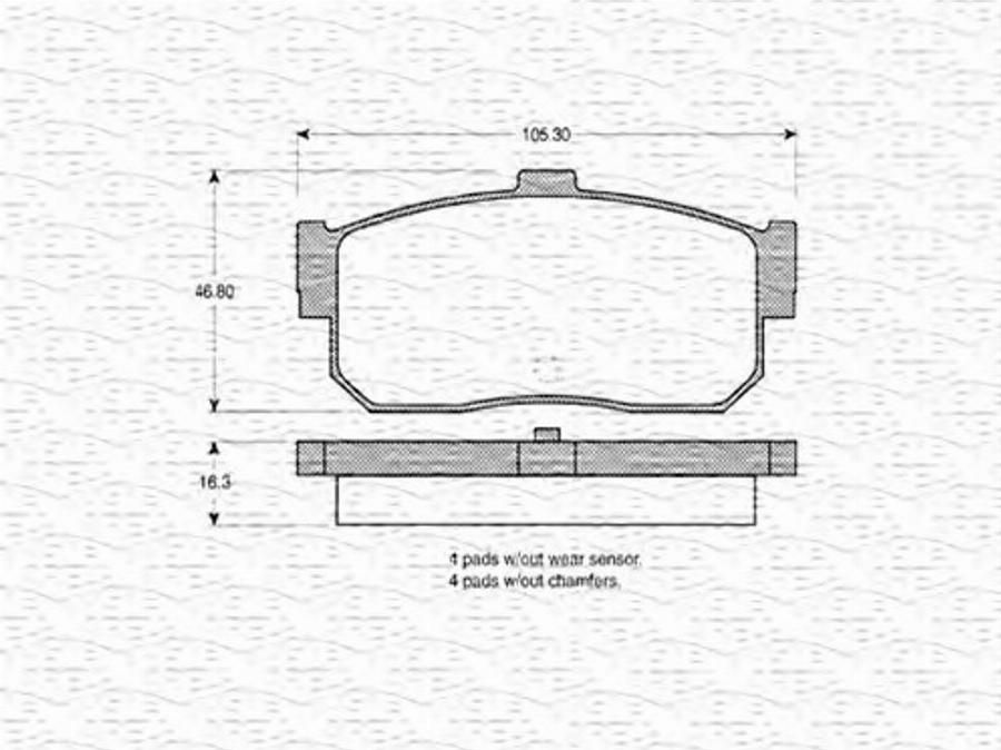 Magneti Marelli 363702160604 - Jarrupala, levyjarru inparts.fi