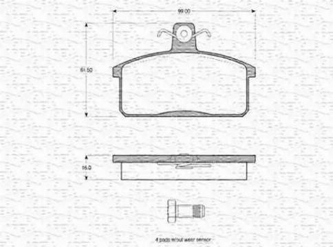 Magneti Marelli 363702160600 - Jarrupala, levyjarru inparts.fi