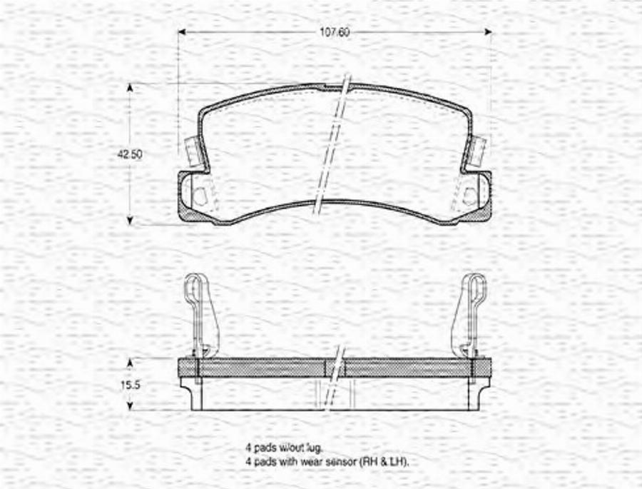 Magneti Marelli 363702160601 - Jarrupala, levyjarru inparts.fi