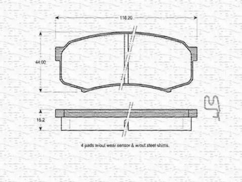 Magneti Marelli 363702160613 - Jarrupala, levyjarru inparts.fi