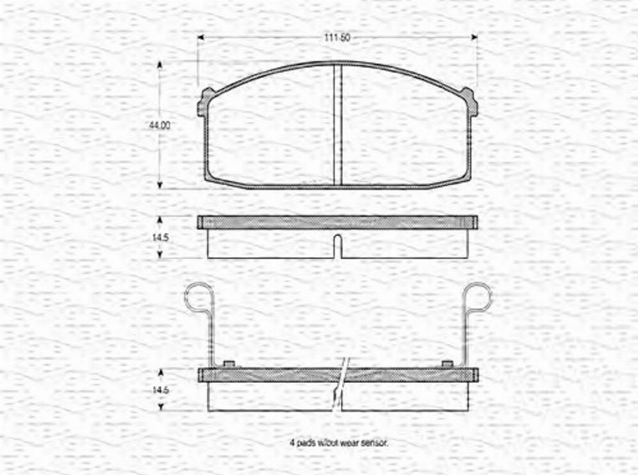 Magneti Marelli 363702160688 - Jarrupala, levyjarru inparts.fi