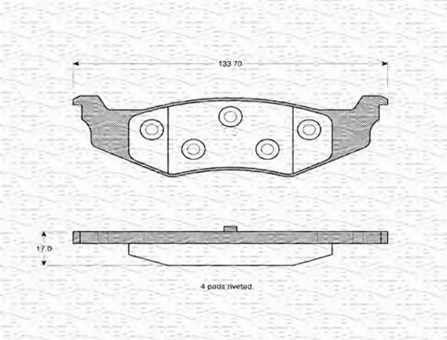 Magneti Marelli 363702160632 - Jarrupala, levyjarru inparts.fi