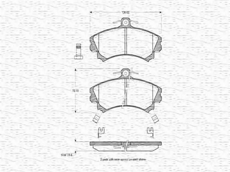 Magneti Marelli 363702160625 - Jarrupala, levyjarru inparts.fi