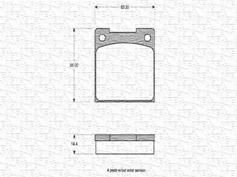 Magneti Marelli 363702160094 - Jarrupala, levyjarru inparts.fi