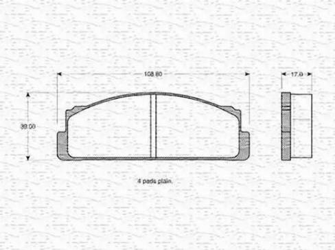 Magneti Marelli 363702160034 - Jarrupala, levyjarru inparts.fi