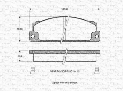 Magneti Marelli 363702160032 - Jarrupala, levyjarru inparts.fi