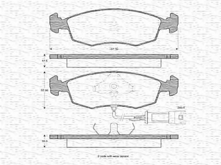 Magneti Marelli 363702160027 - Jarrupala, levyjarru inparts.fi