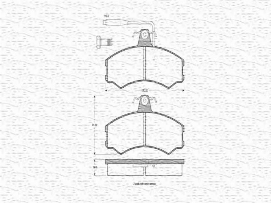 Magneti Marelli 363702160147 - Jarrupala, levyjarru inparts.fi