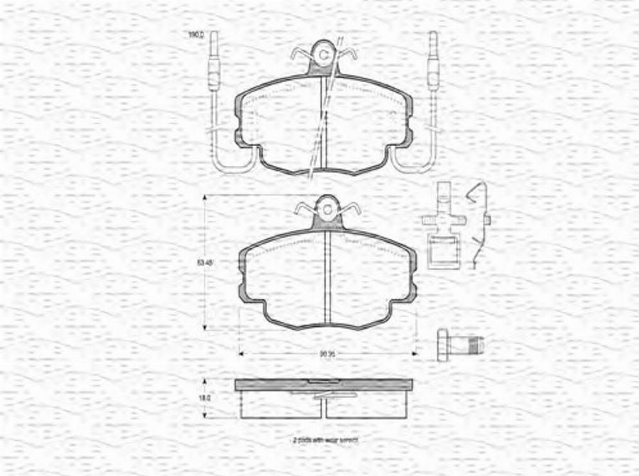 Magneti Marelli 363702160158 - Jarrupala, levyjarru inparts.fi