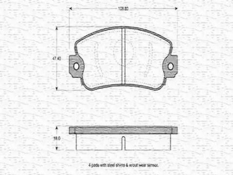 Magneti Marelli 363702160139 - Jarrupala, levyjarru inparts.fi