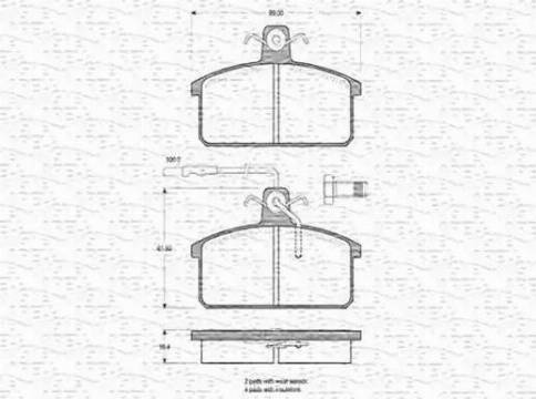 Magneti Marelli 363702160175 - Jarrupala, levyjarru inparts.fi