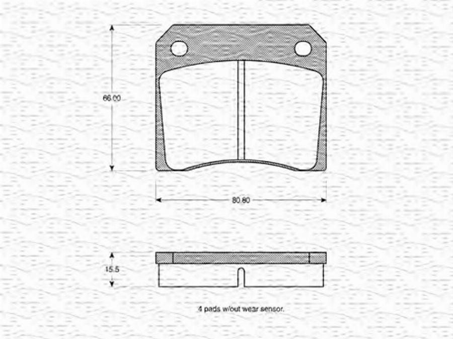 Magneti Marelli 363702160868 - Jarrupala, levyjarru inparts.fi