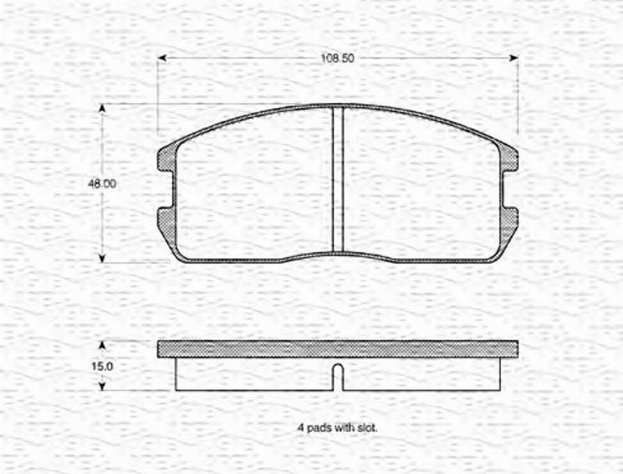 Magneti Marelli 363702160809 - Jarrupala, levyjarru inparts.fi