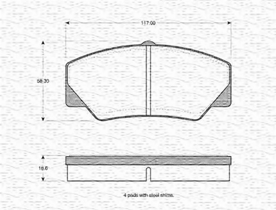 Magneti Marelli 363702160800 - Jarrupala, levyjarru inparts.fi