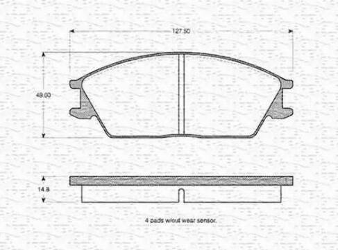 Magneti Marelli 363702160815 - Jarrupala, levyjarru inparts.fi