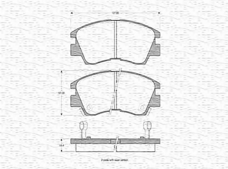 Magneti Marelli 363702160884 - Jarrupala, levyjarru inparts.fi