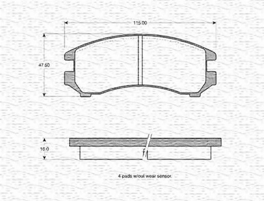 Magneti Marelli 363702160886 - Jarrupala, levyjarru inparts.fi