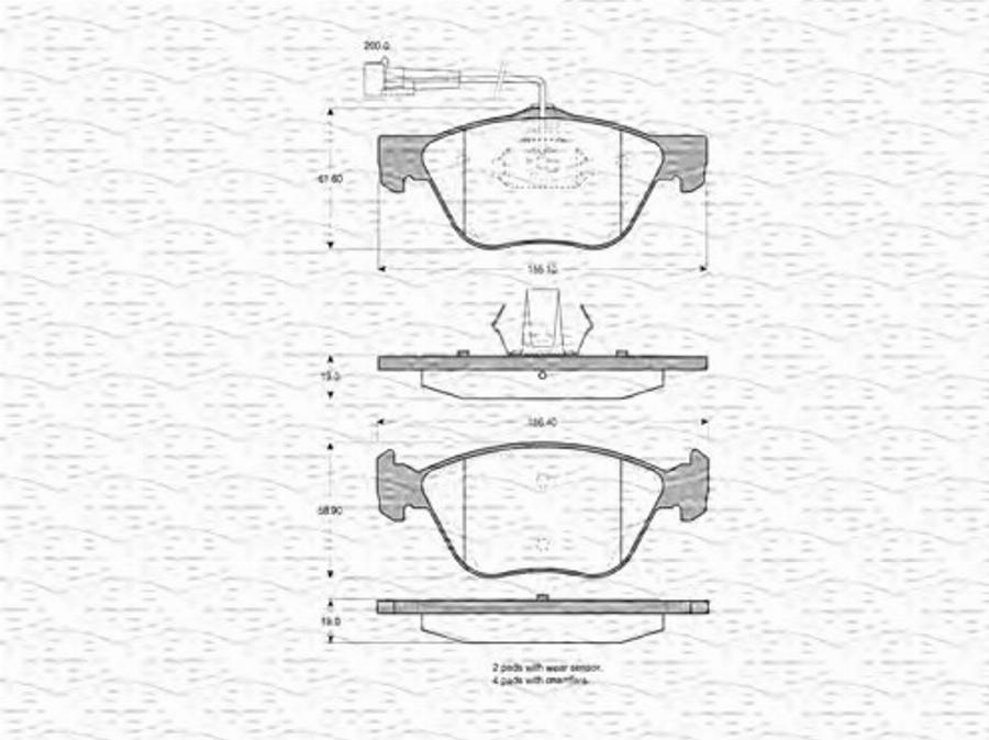 Magneti Marelli 363702160360 - Jarrupala, levyjarru inparts.fi