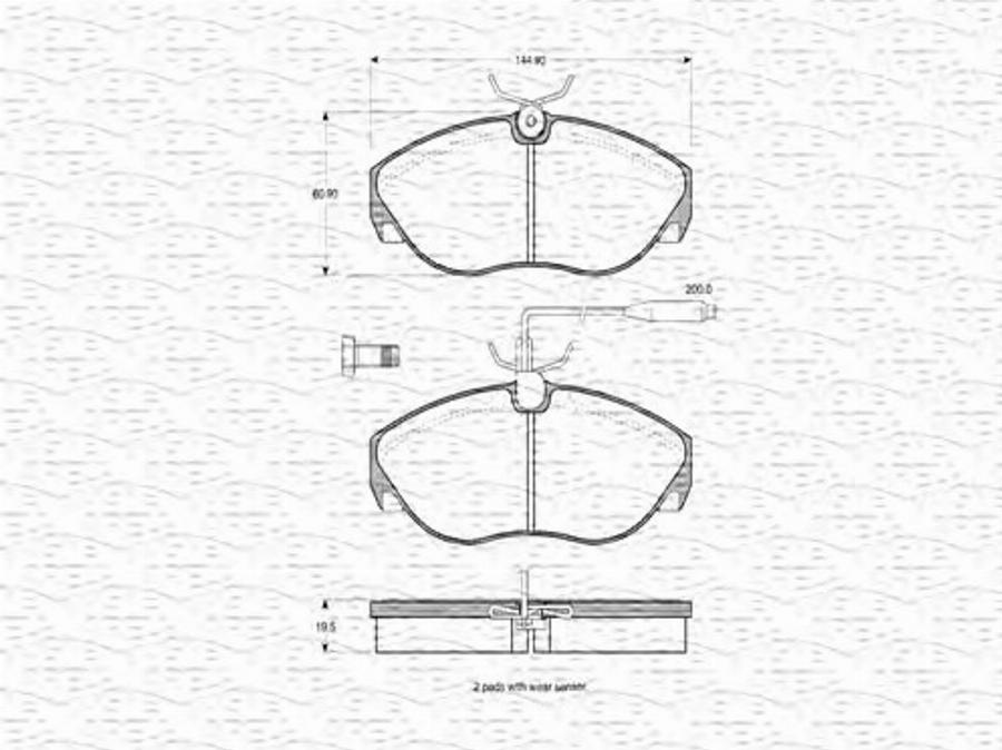 Magneti Marelli 363702160301 - Jarrupala, levyjarru inparts.fi