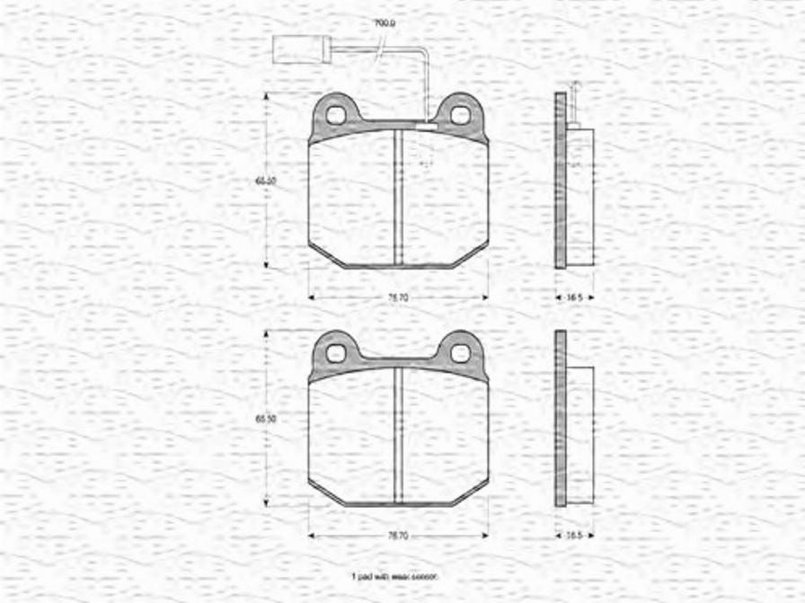 Magneti Marelli 363702160314 - Jarrupala, levyjarru inparts.fi