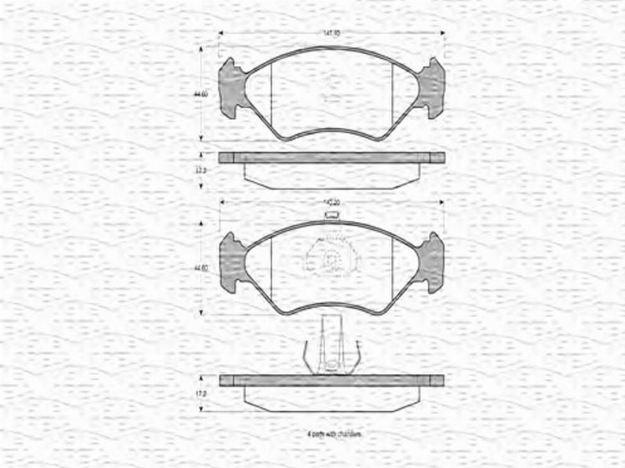 Magneti Marelli 363702160332 - Jarrupala, levyjarru inparts.fi