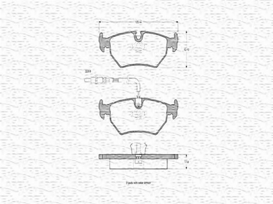 Magneti Marelli 363702160291 - Jarrupala, levyjarru inparts.fi