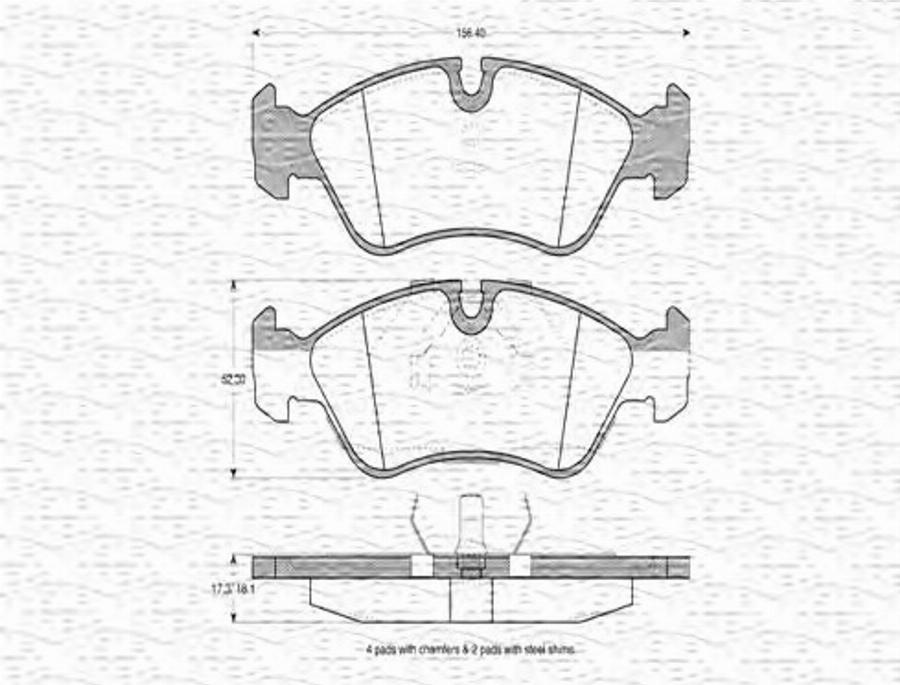 Magneti Marelli 363702160258 - Jarrupala, levyjarru inparts.fi