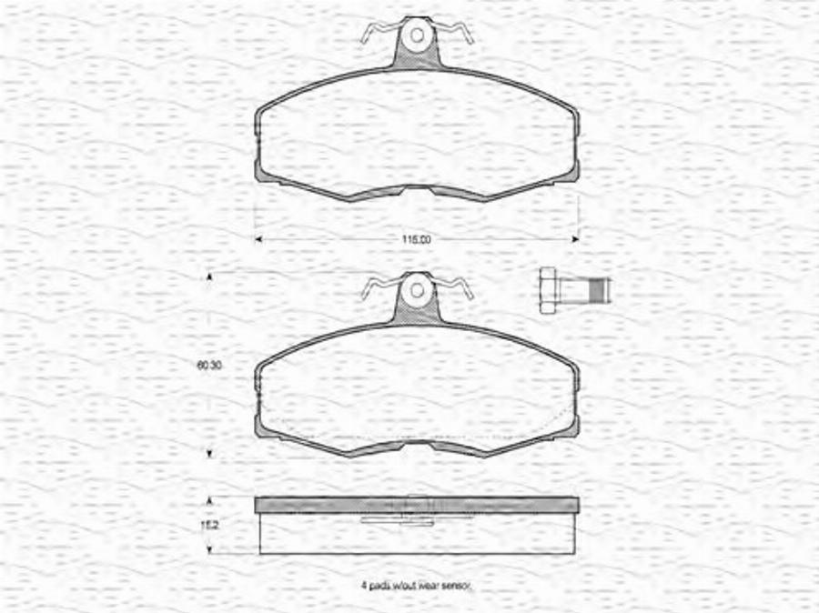 Magneti Marelli 363702160204 - Jarrupala, levyjarru inparts.fi