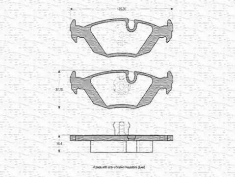 Magneti Marelli 363702160200 - Jarrupala, levyjarru inparts.fi