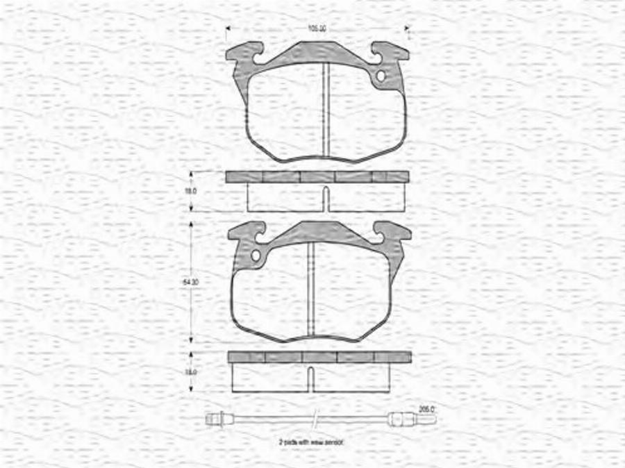 Magneti Marelli 363702160214 - Jarrupala, levyjarru inparts.fi